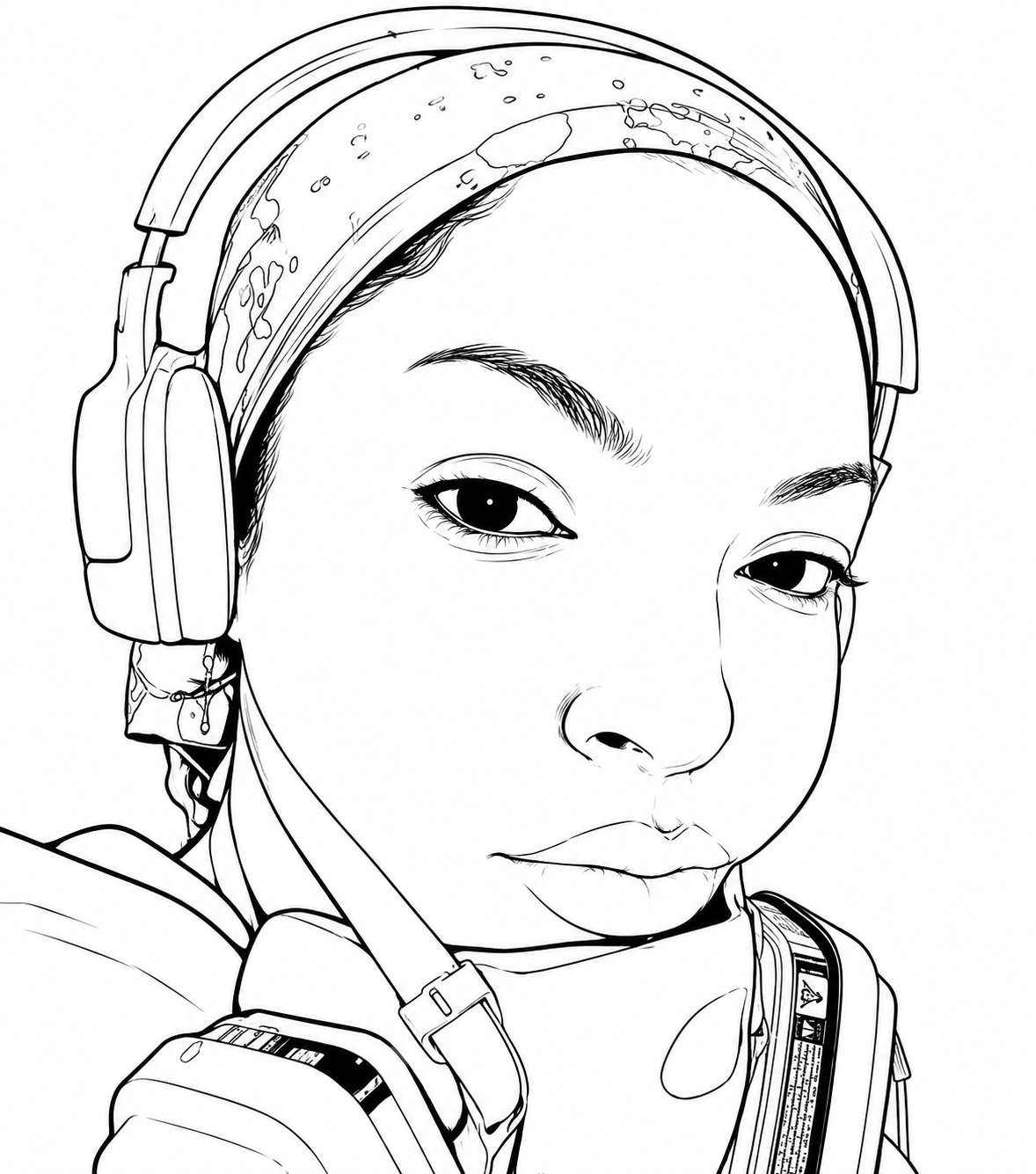About Me Cherry Meekins Line Art