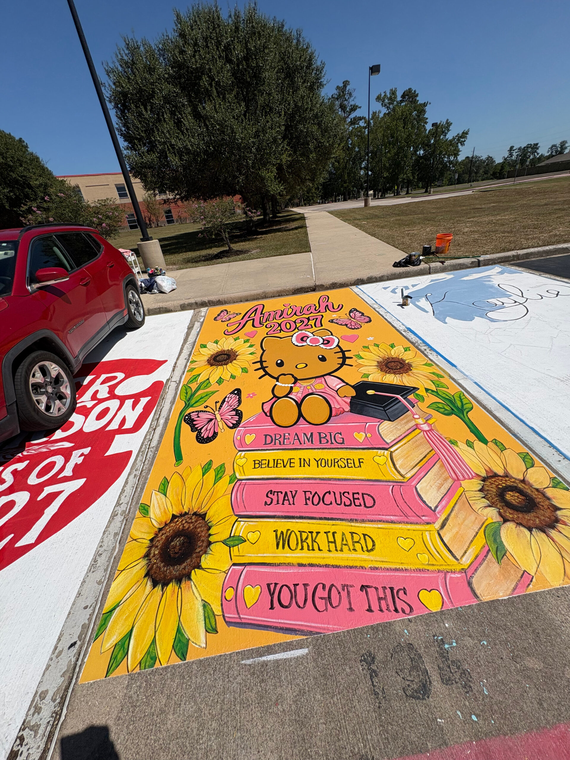 Senior Parking Spots Senior parking spot painting Houston, Humble, Atascosita, hardin, Rosharon, Manvel, Katy, Conroe